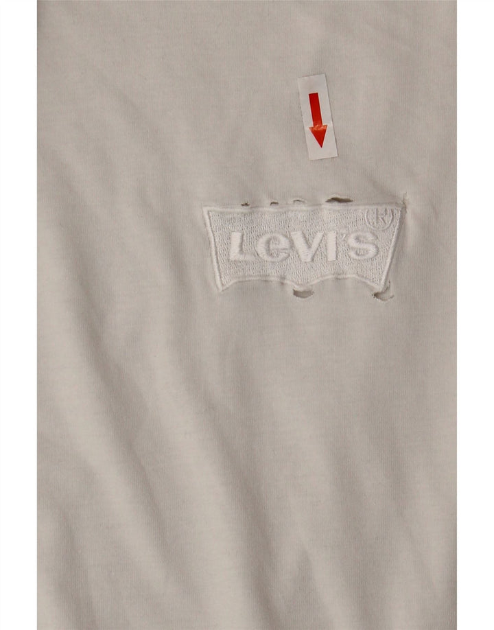 Camiseta masculina Levi's Relaxed Fit Top grande de algodão branco