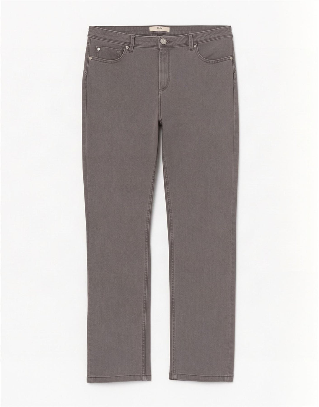 Marks & Spencer Calça Jeans Feminina Crop Slim UK 12 Médio W30 L26 Algodão Cinza