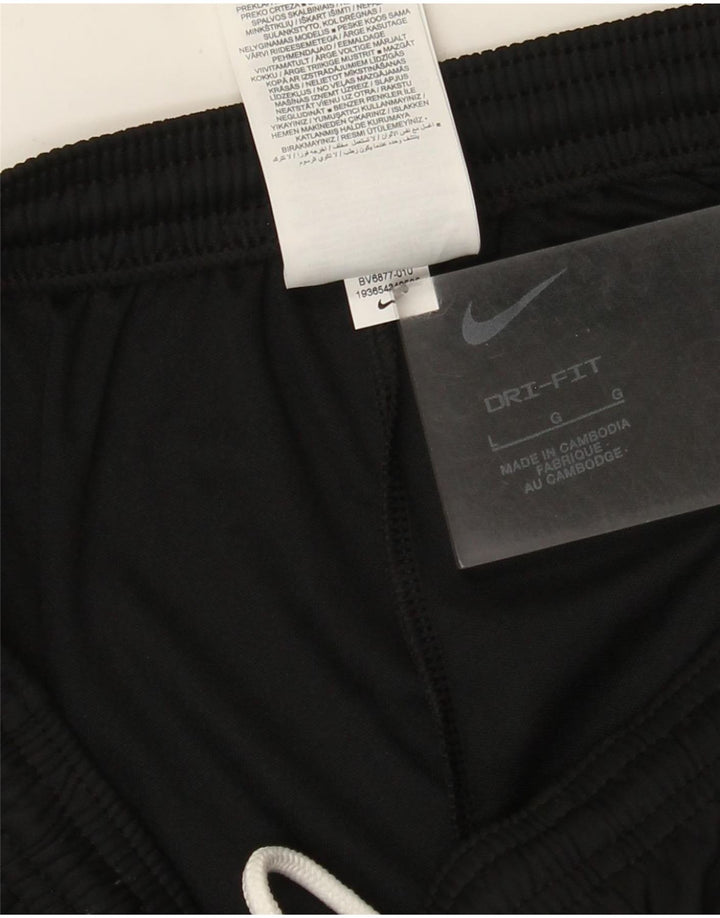 Calça de treino masculina Nike Dri Fit grande poliéster preto