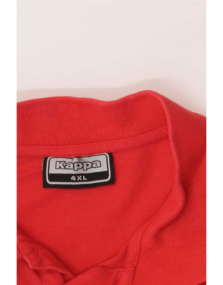 Camisa polo masculina Kappa 4XL vermelha