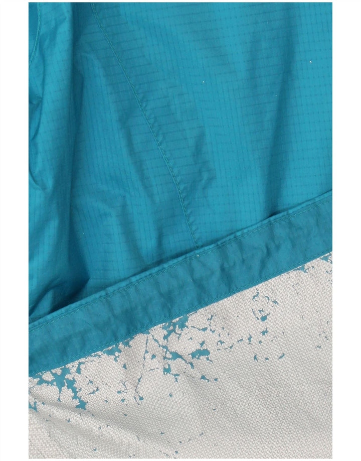 Jaqueta de chuva feminina com capuz Marmot UK 16 grande nylon azul