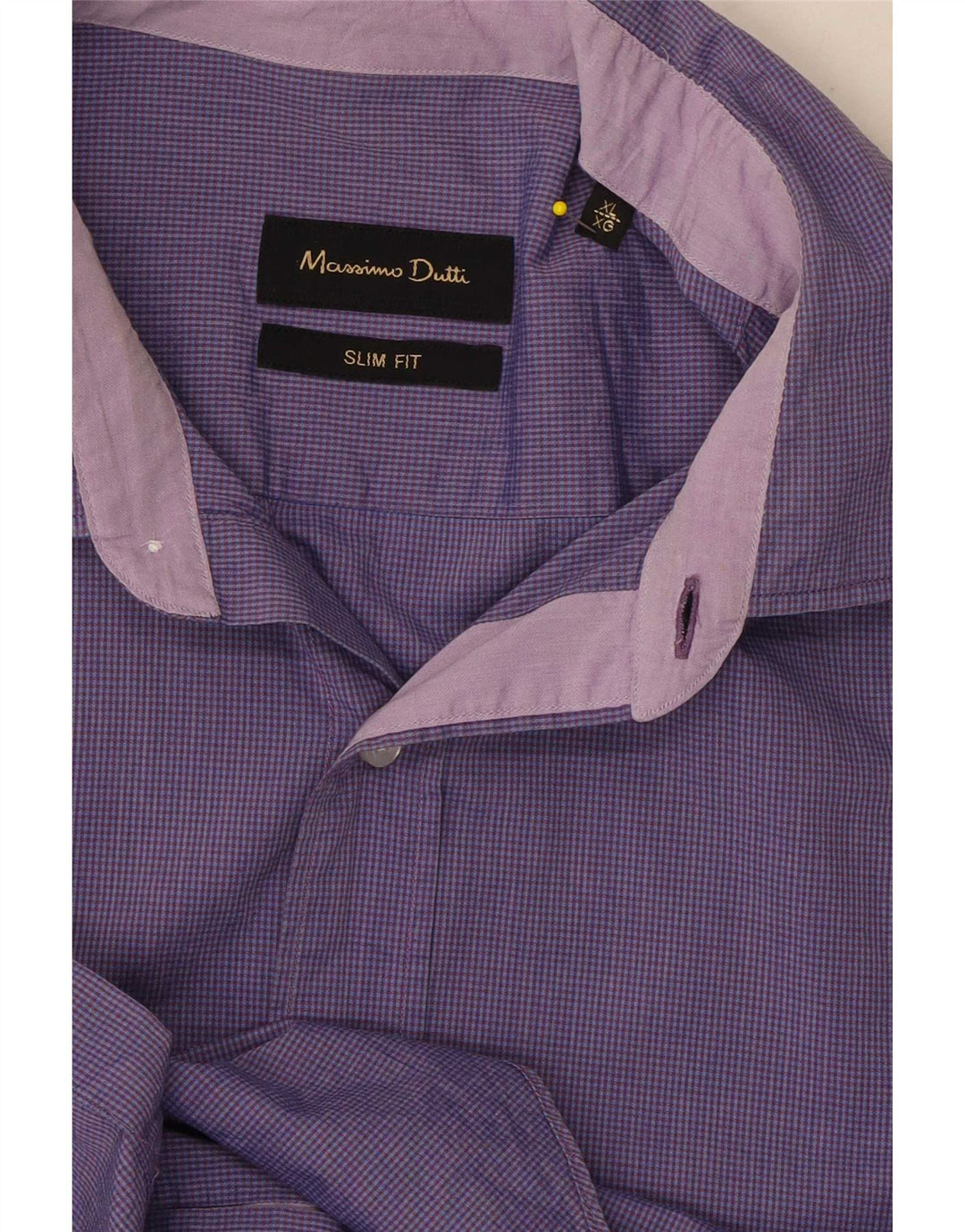 Camisa masculina Slim Fit Massimo Dutti XL roxo guingão