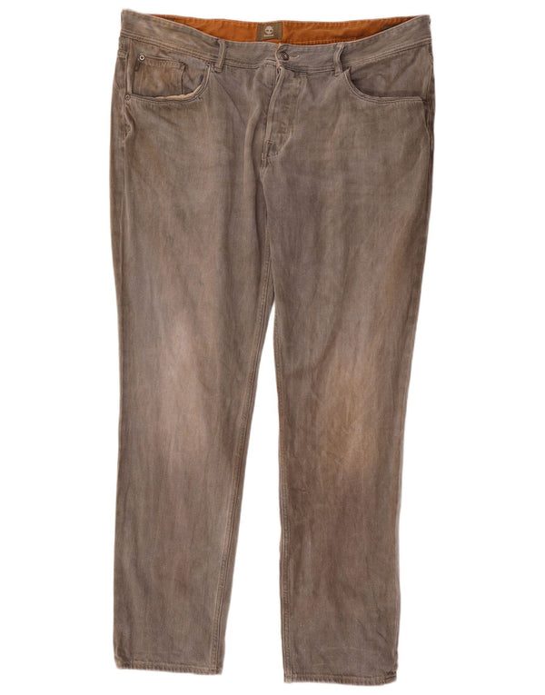 Timberland Mens Slim Jeans W42 L34 Cinza Algodão