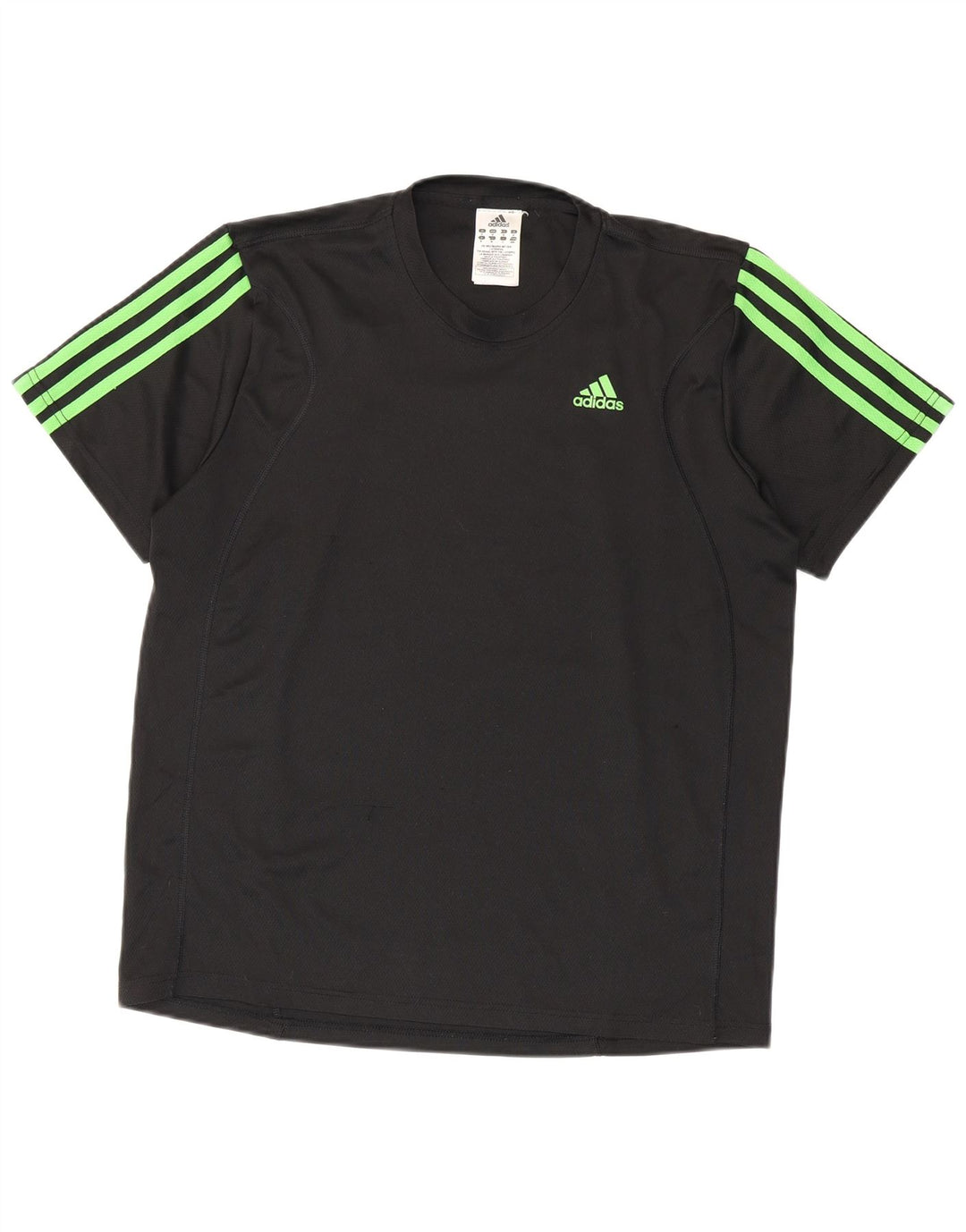 Camiseta Adidas Masculina Climalite Top Médio Poliéster Preto