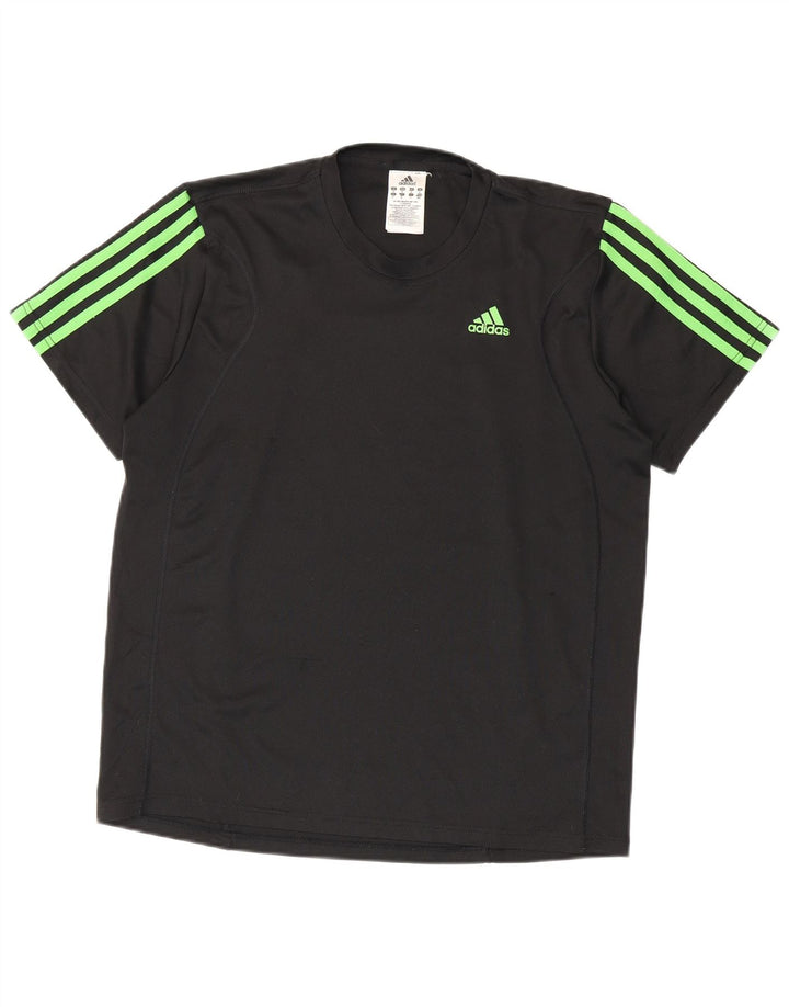 Camiseta Adidas Masculina Climalite Top Médio Poliéster Preto