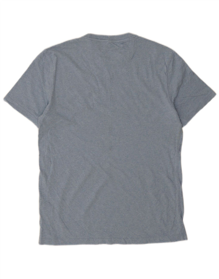 Camiseta masculina Fat Face Top de algodão azul médio
