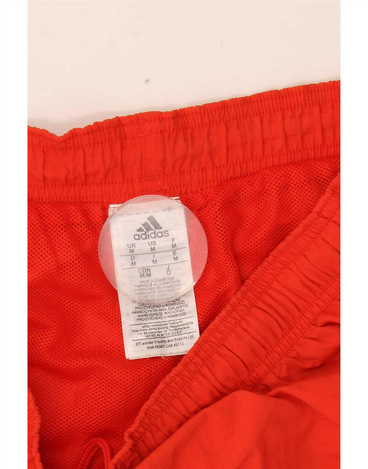 Shorts de natação masculino Adidas médio vermelho nylon