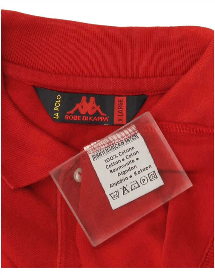 Camisa polo masculina Kappa XL algodão vermelho