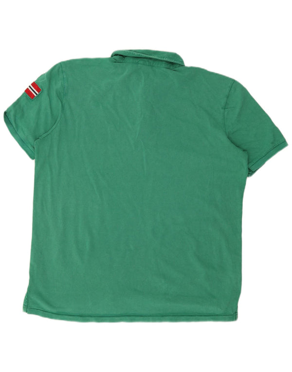 Napapijri Mens Polo Shirt 2XL Green