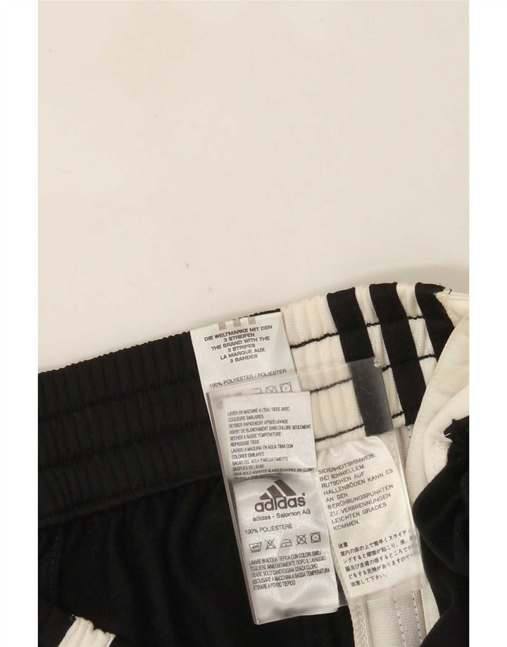 Adidas Mens Treino Calças Pequenas Poliéster Colorblock Preto