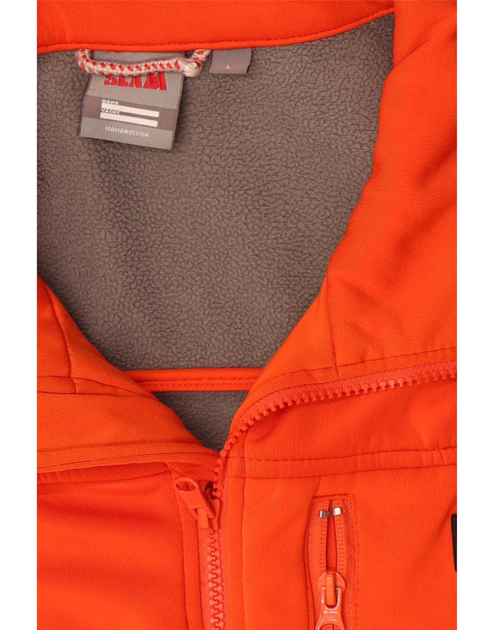 Slam Mens Liner Tracksuit Top Jacket Grande Poliéster Laranja