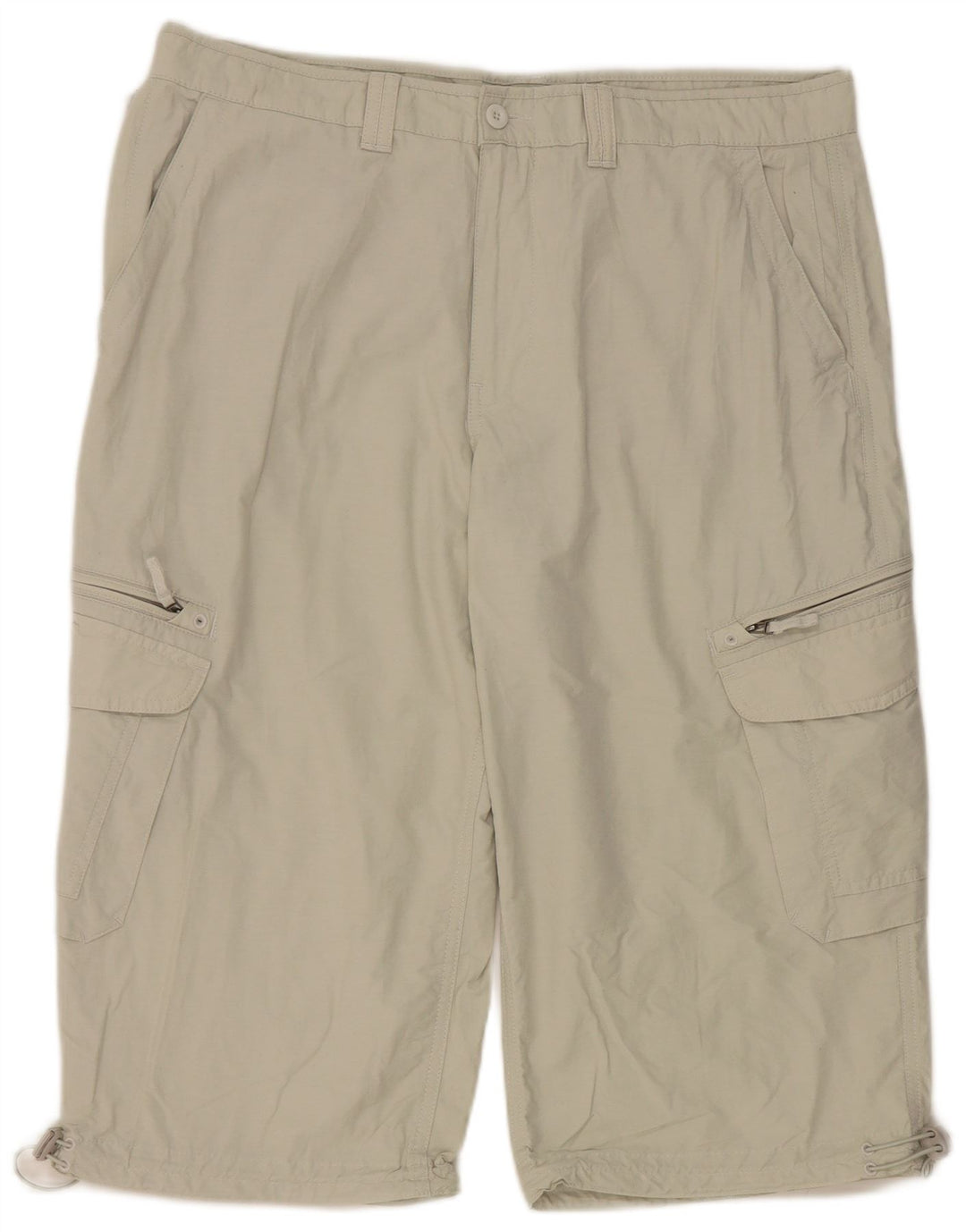 Bermuda cargo masculina Marks & Spencer W38 XL algodão bege