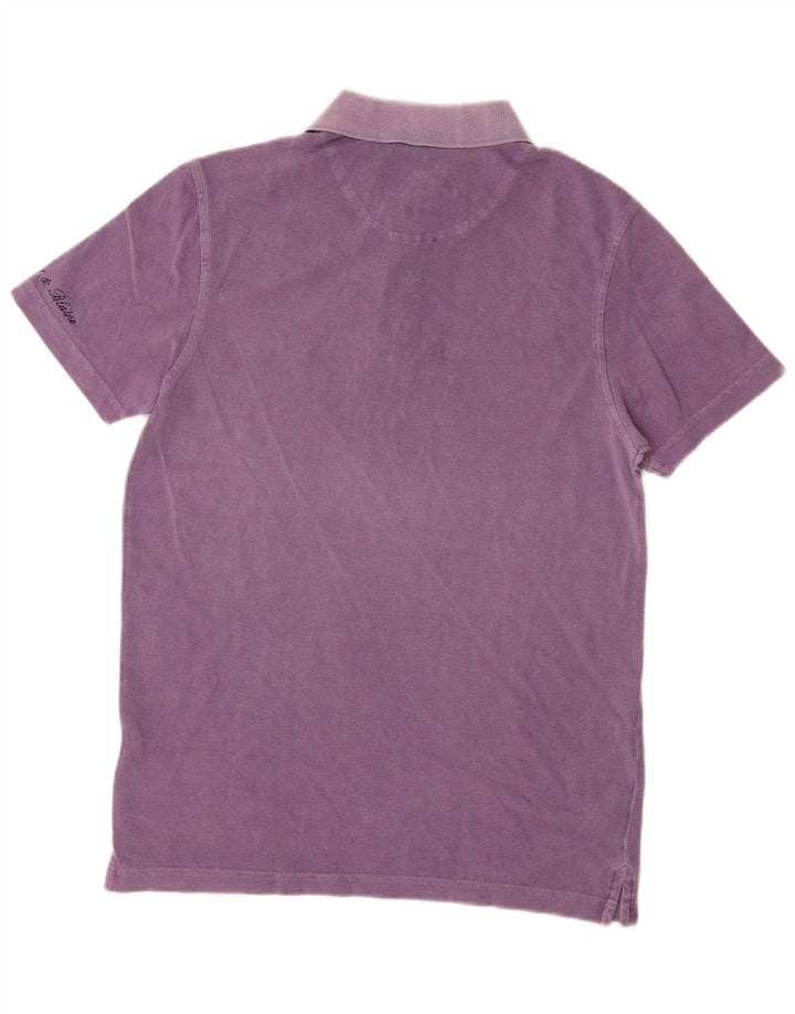 Camisa polo masculina HARMONT & BLAINE pequena de algodão roxo