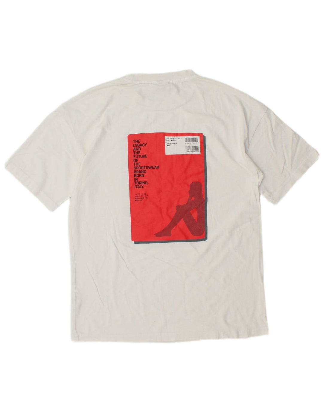 Camiseta masculina gráfica KAPPA Top pequeno algodão branco