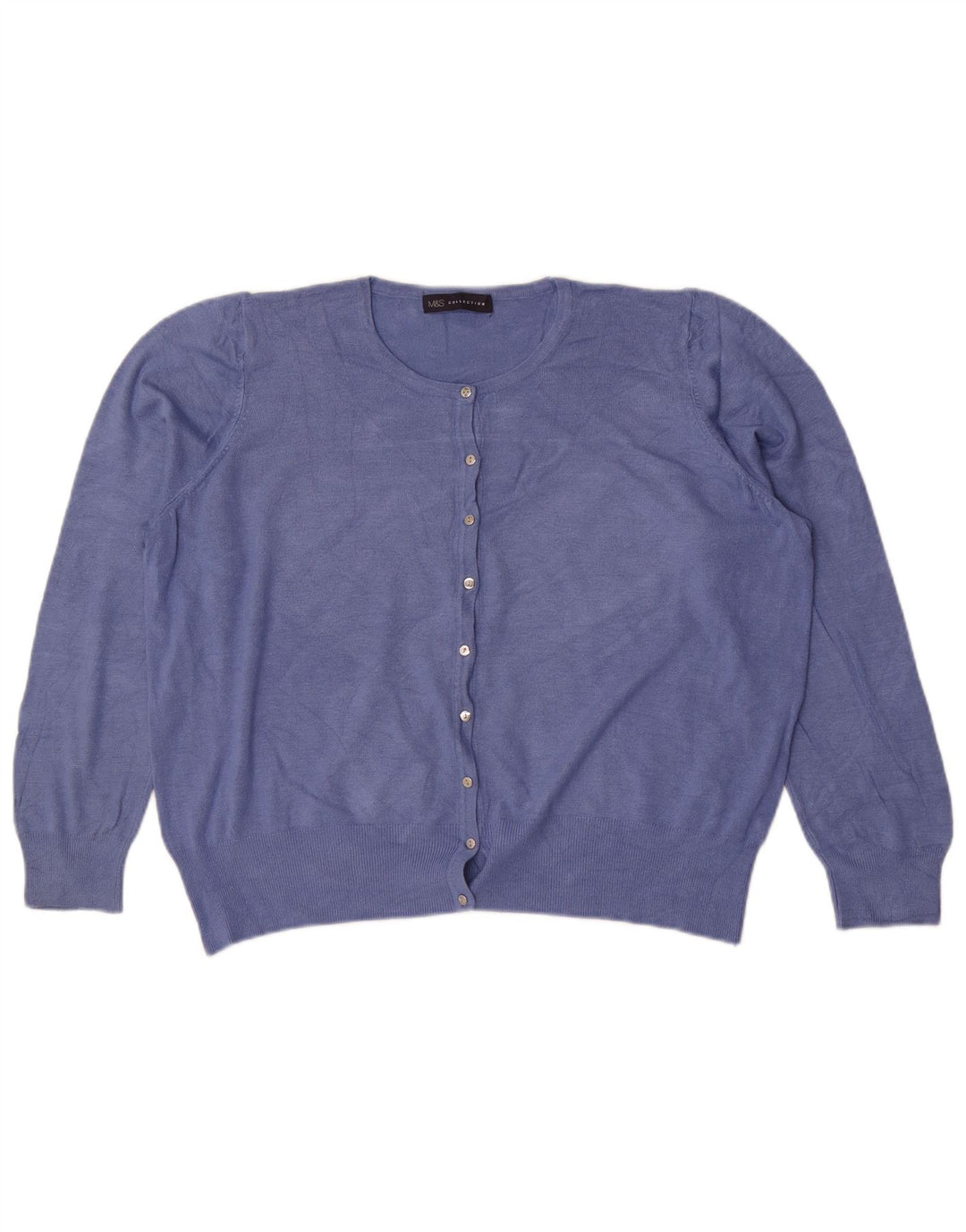 Suéter cardigã feminino Marks & Spencer UK 18 XL azul
