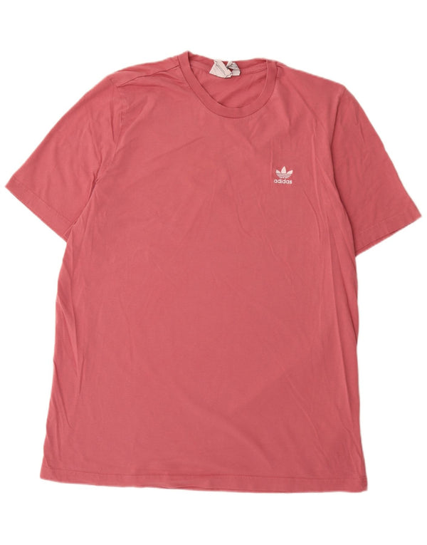 Adidas Mens T-Shirt Top XL Pink Cotton