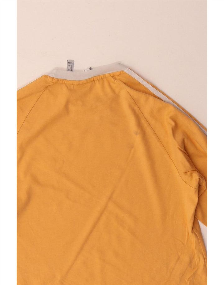 Adidas Mens Top Manga Longa XS Amarelo Algodão
