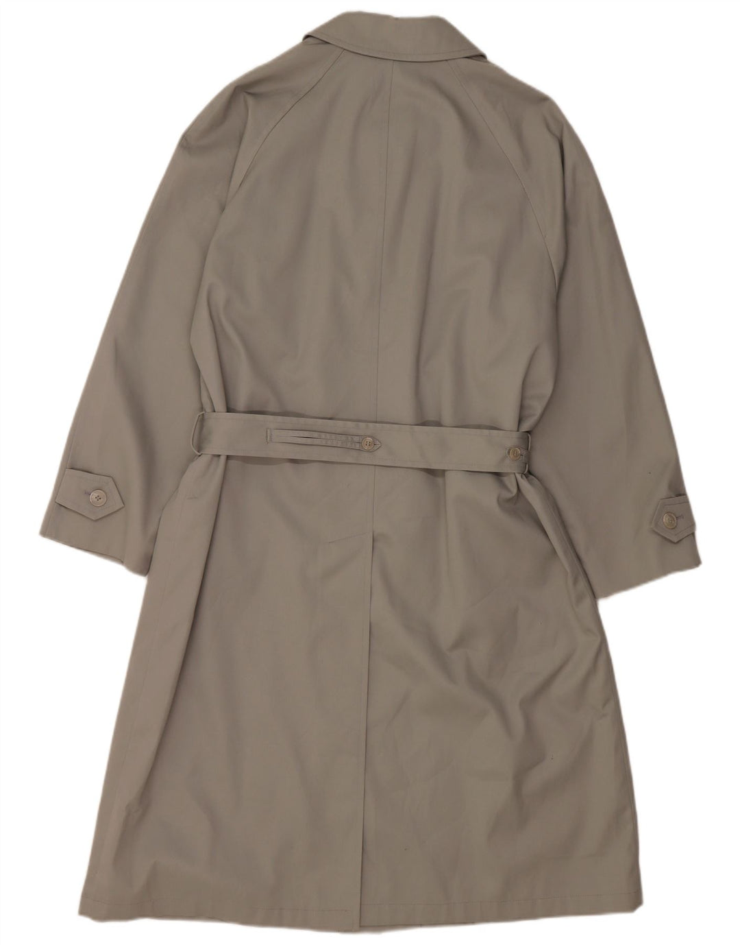 Trench coat masculino VINTAGE de ajuste solto IT 44 XS poliéster bege