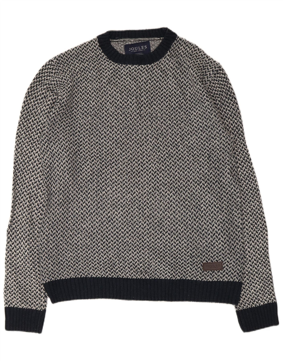 Suéter masculino Joules com gola redonda e acrílico azul marinho médio