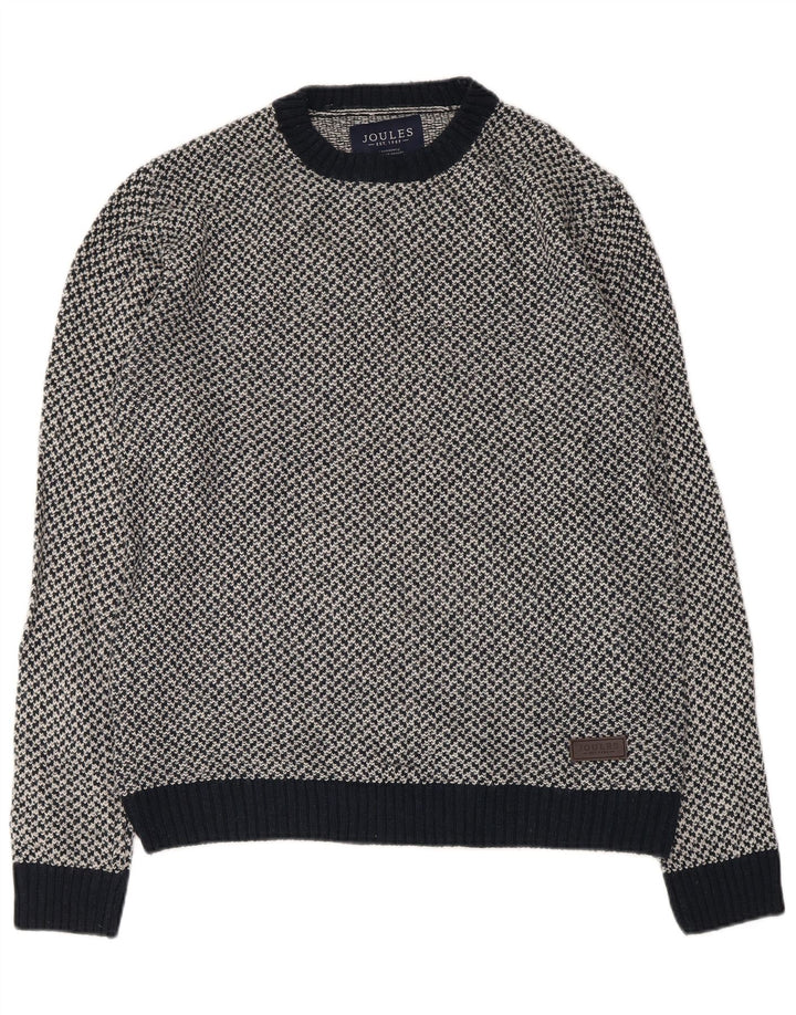 Suéter masculino Joules com gola redonda e acrílico azul marinho médio