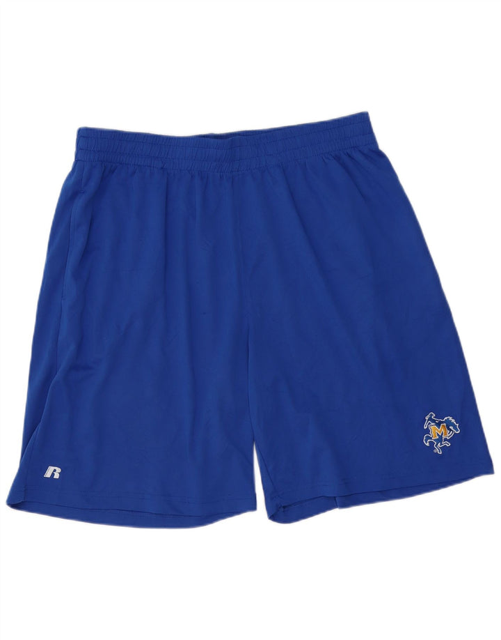 Shorts esportivos masculinos RUSSELL ATLÉTICO 2XL azul poliéster