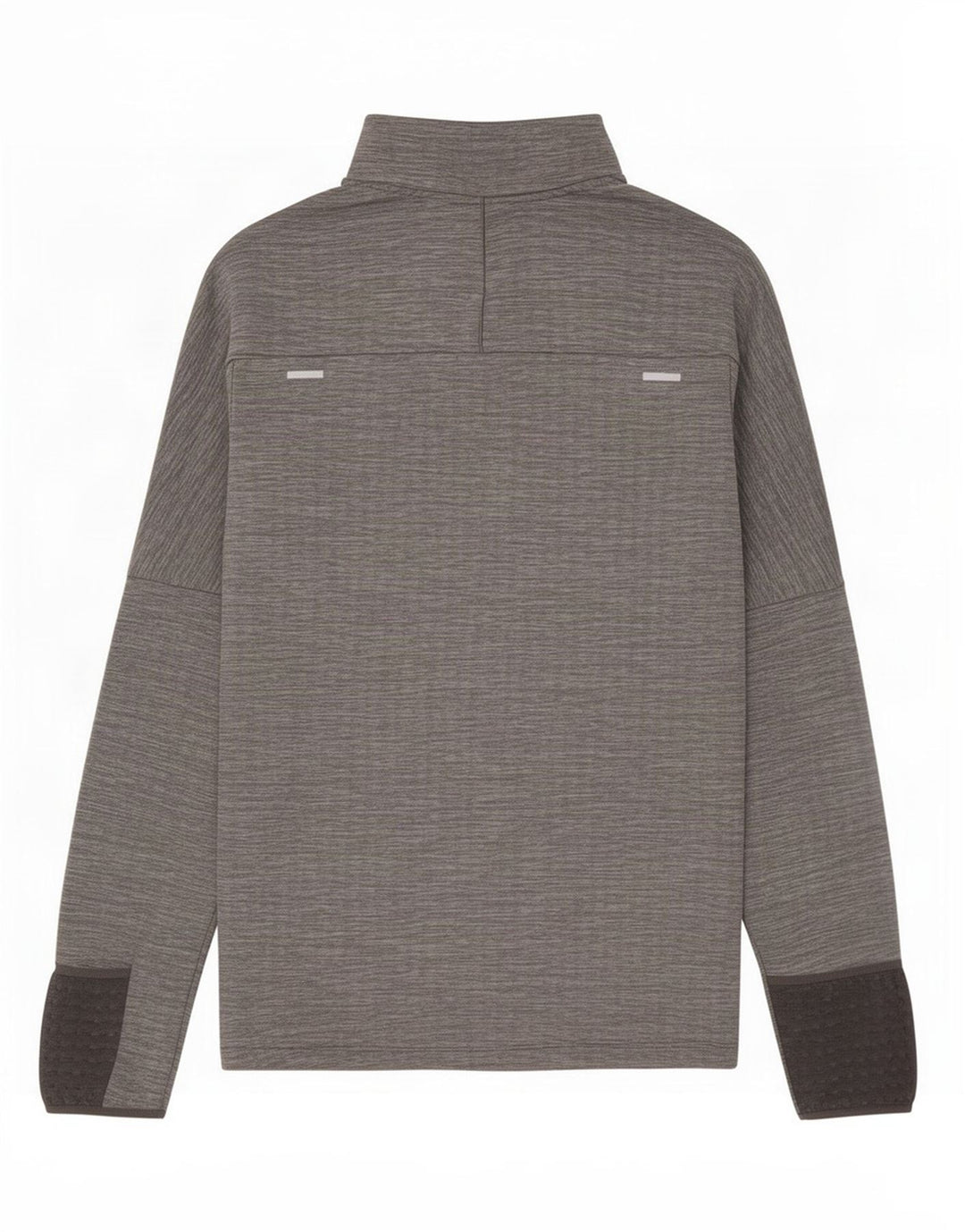 Pulôver masculino Nike com zíper e gola alta em poliéster manchado cinza pequeno