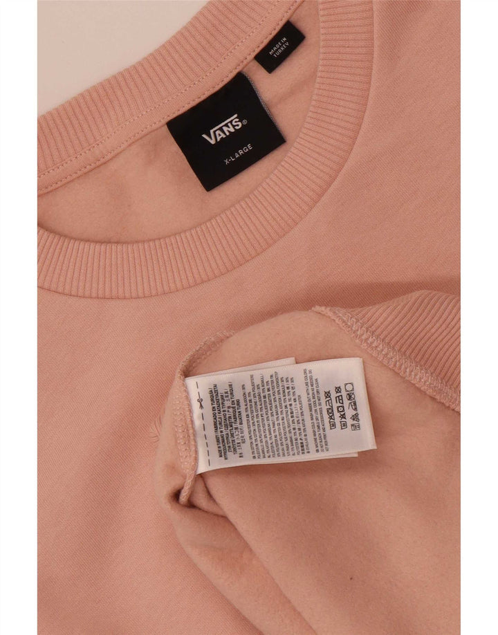 Vans Mens Moletom Jumper XL Rosa Algodão