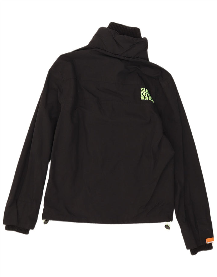 Jaqueta corta-vento feminina Superdry The Windcheater UK 16 grande nylon preto