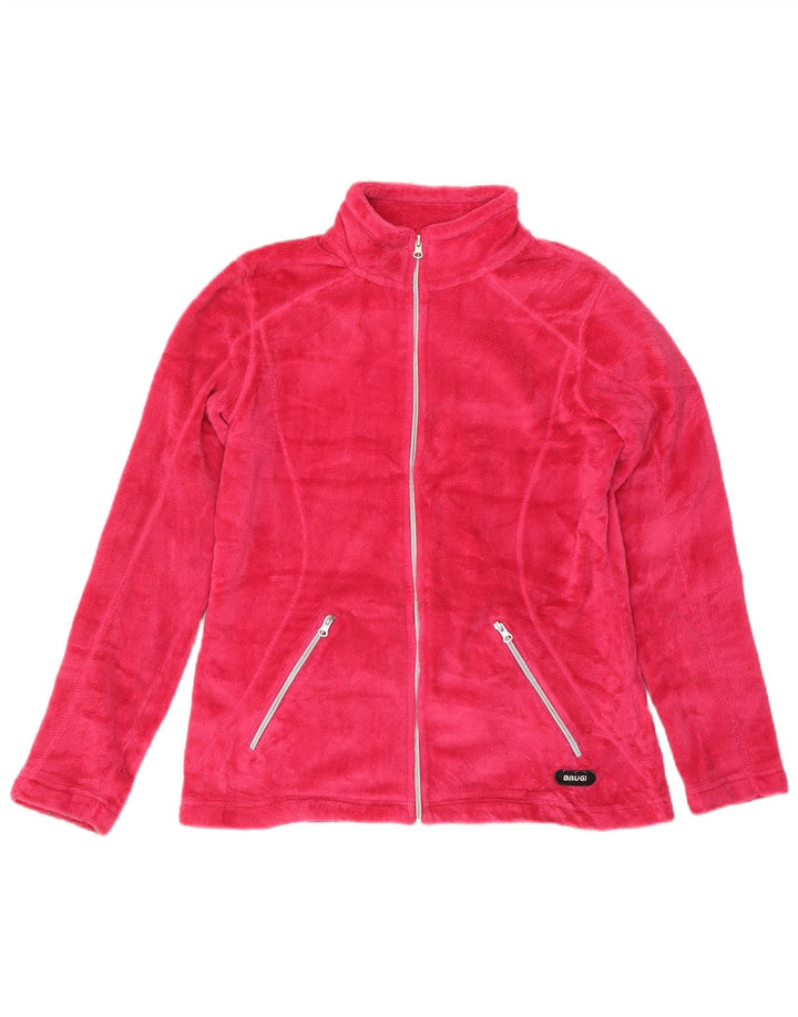 Jaqueta de lã feminina BRUGI UK 18 XL poliéster rosa