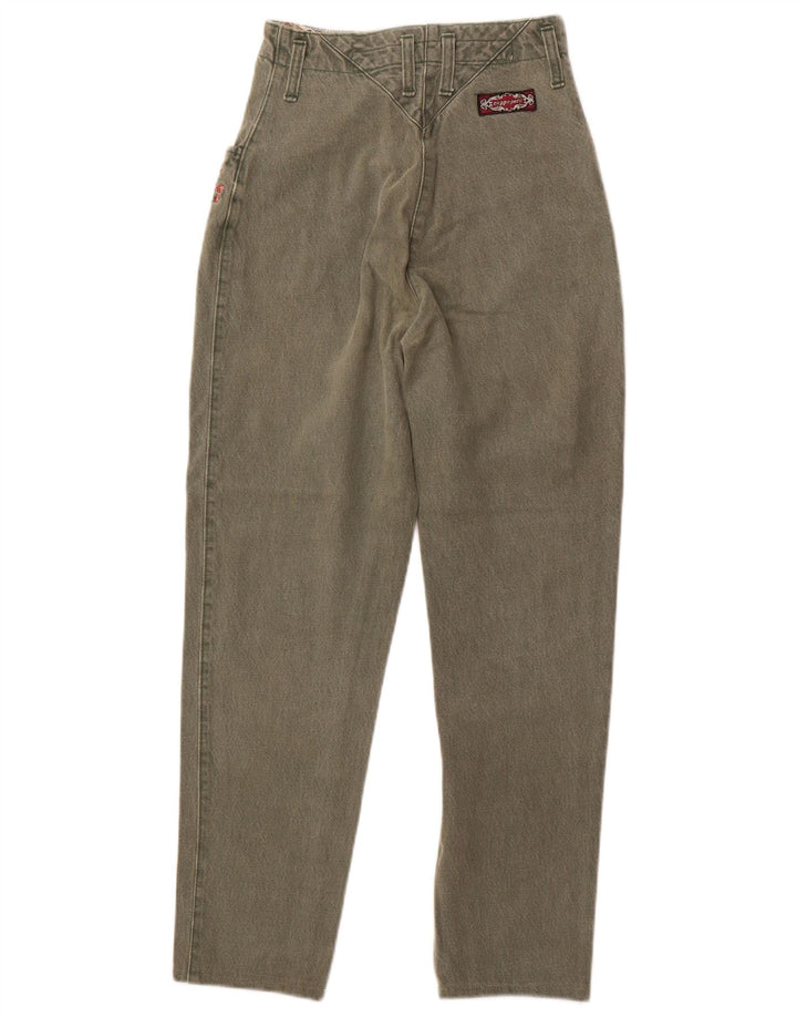 Jeans cônicos femininos CAPPOPERA W24 L27 algodão cáqui