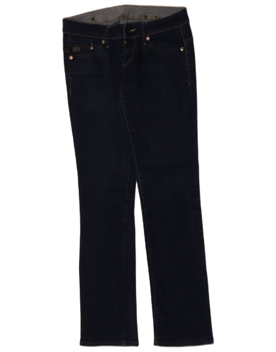 Jeans slim feminino G-STAR W29 L32 algodão azul marinho