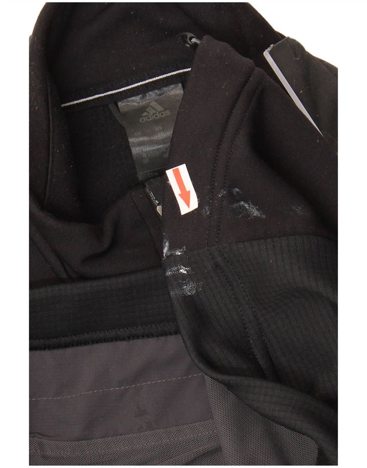 Adidas Mens Tracksuit Top Jacket UK 40/42 Médio Preto Poliéster