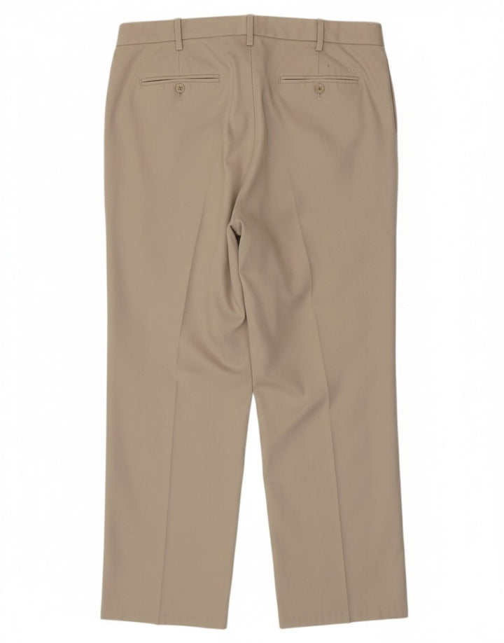 Calça Chino Masculina Reta IZOD W34 L30 Algodão Bege