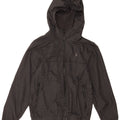 Jaqueta de chuva com capuz para meninas Volcom 13-14 anos XL cinza Houndstooth poliéster