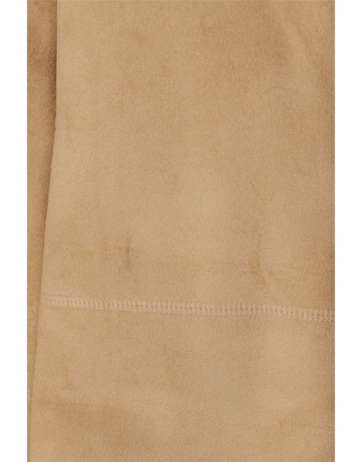 Sobretudo sherpa feminino superdimensionado Gerry Weber UK 12 poliéster bege médio