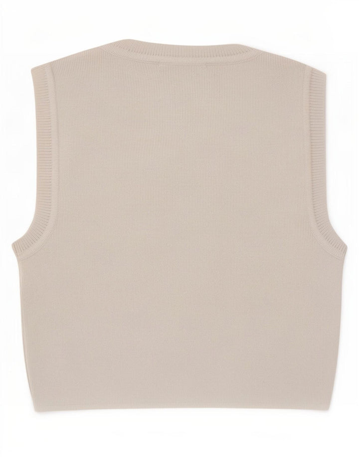 Colete feminino Zara UK 8 pequeno viscose branca