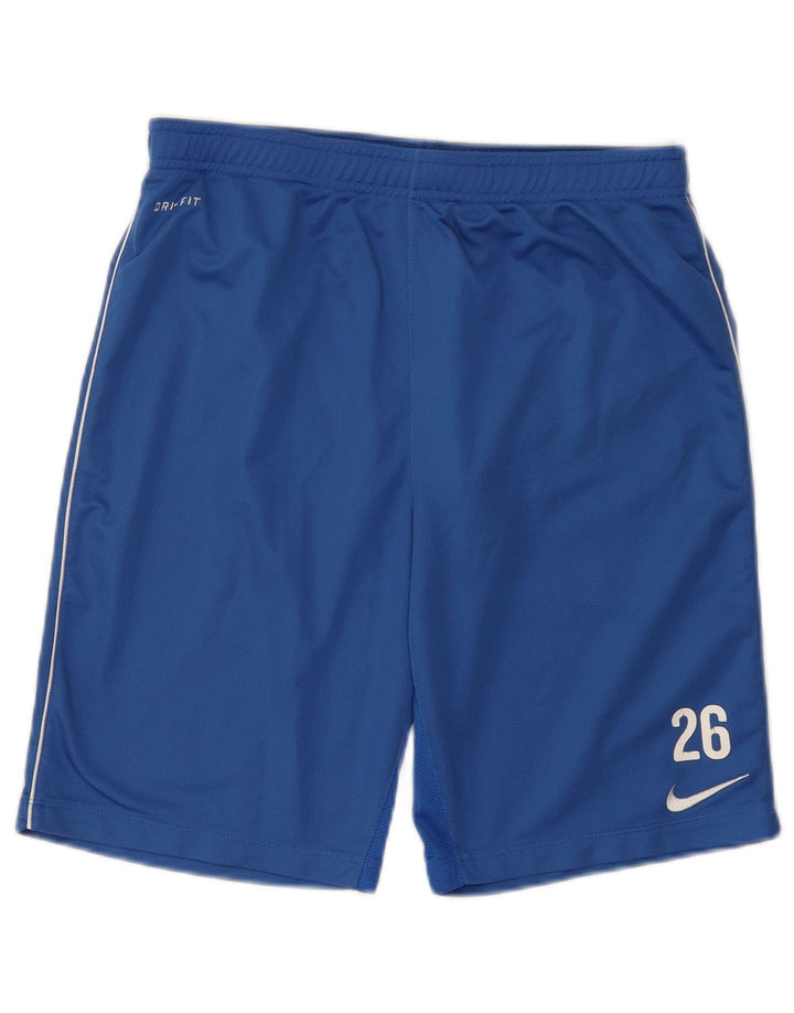 Nike Mens Dri Fit Sport Shorts Médio Azul Poliéster