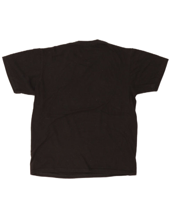 Camiseta masculina Hard Rock Cafe Vienna com estampa gráfica de algodão preto médio