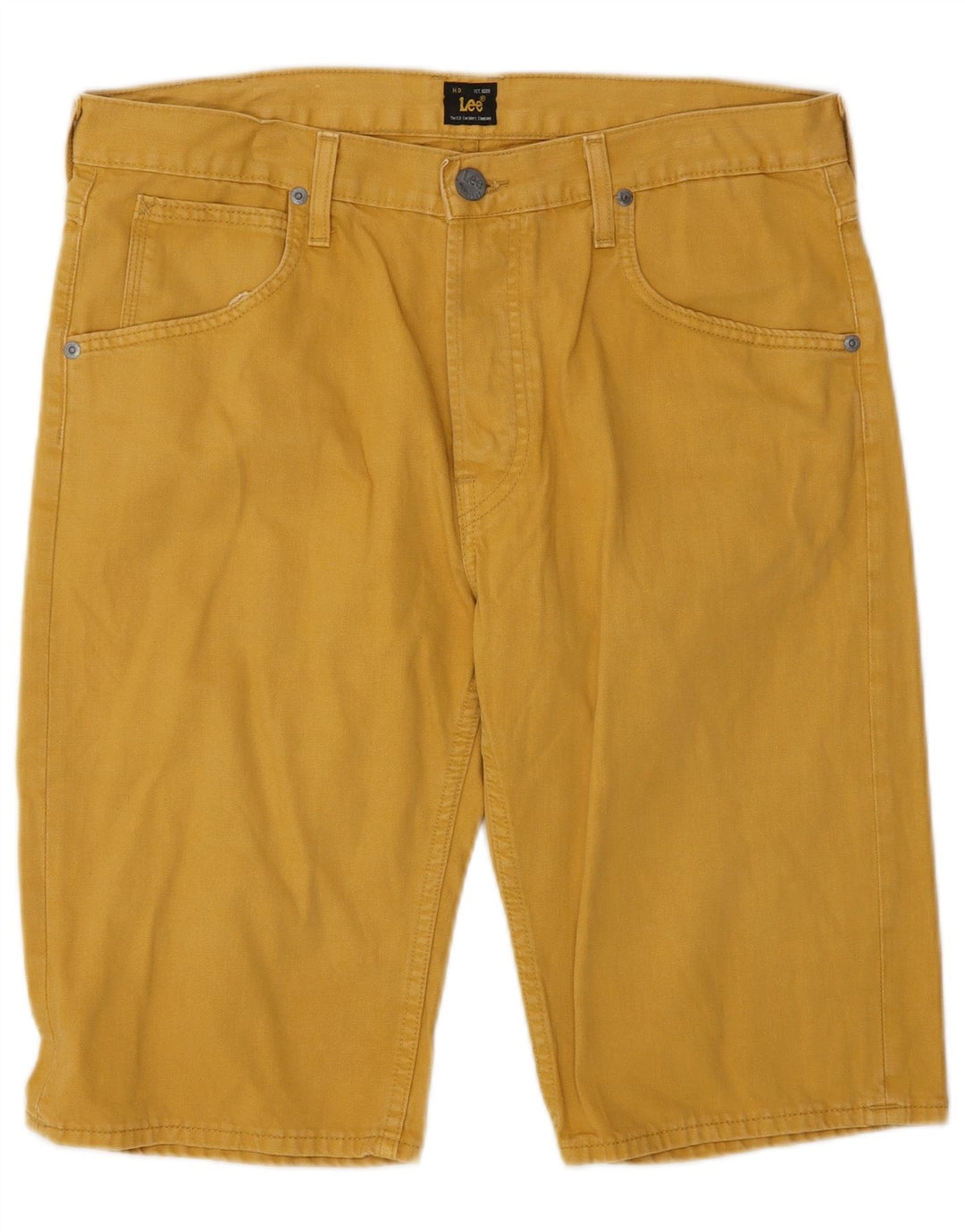 Shorts jeans masculino Lee W32 algodão amarelo médio