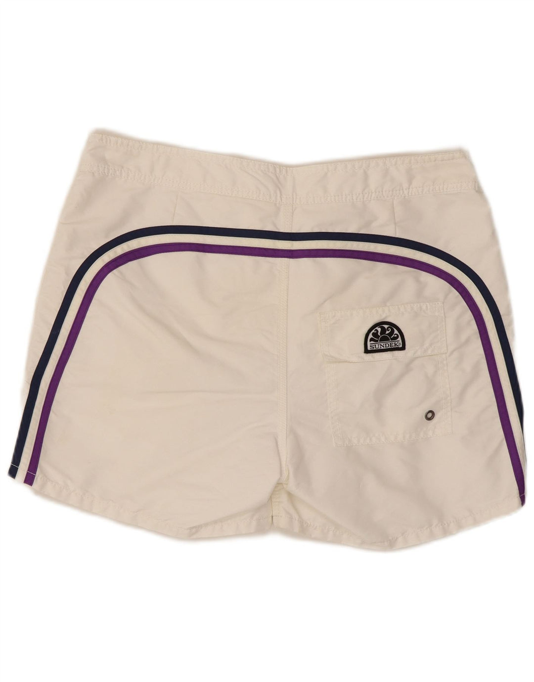Shorts de natação masculino Sundek grande poliéster branco
