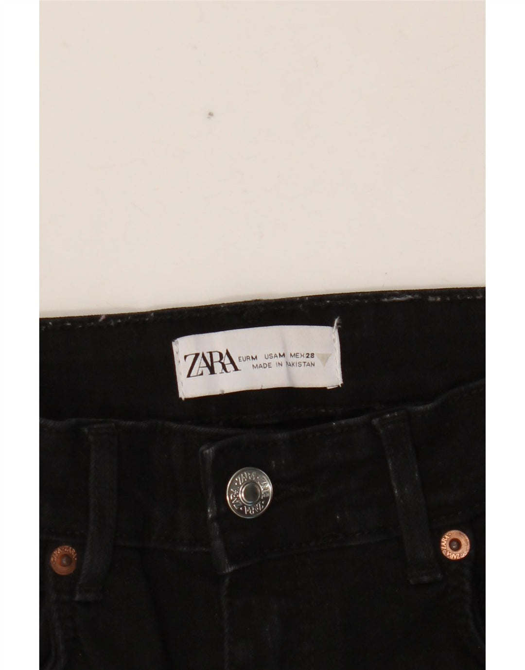 Zara Jeans Skinny Feminino Médio W28 L26 Preto