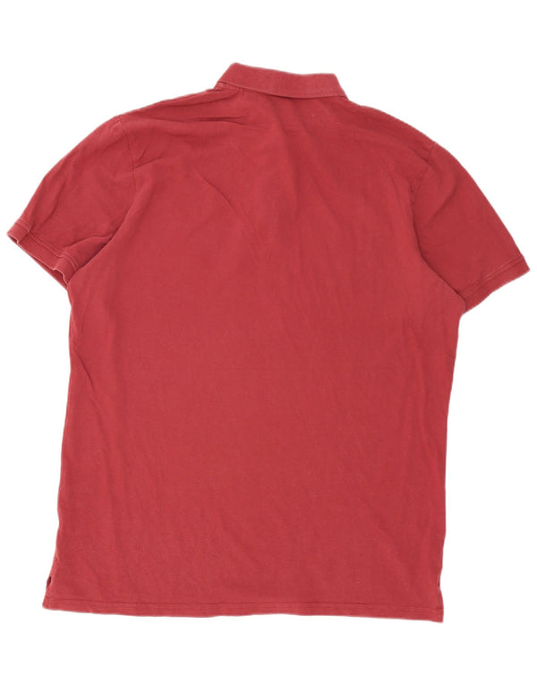 Camisa polo masculina Mountain Warehouse XL algodão Borgonha