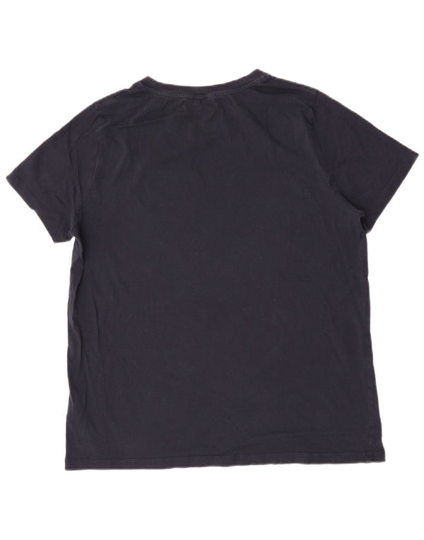 Camiseta feminina Tommy Hilfiger com estampa gráfica UK 18 XL algodão azul marinho