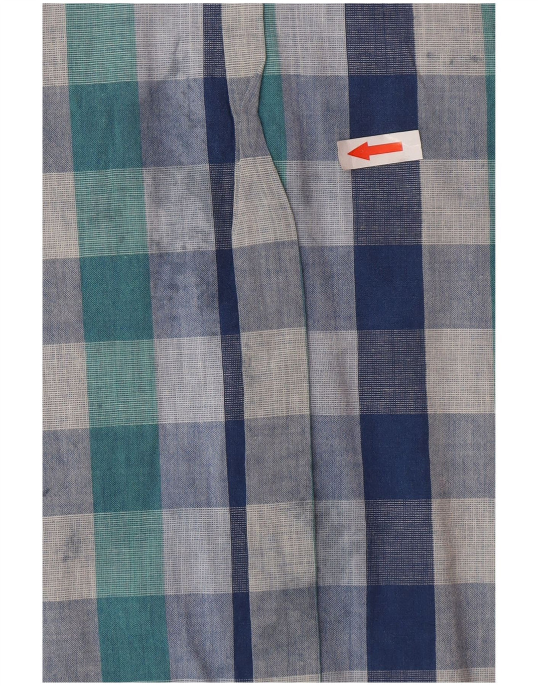 Camisa masculina de manga curta Ben Sherman grande algodão xadrez azul
