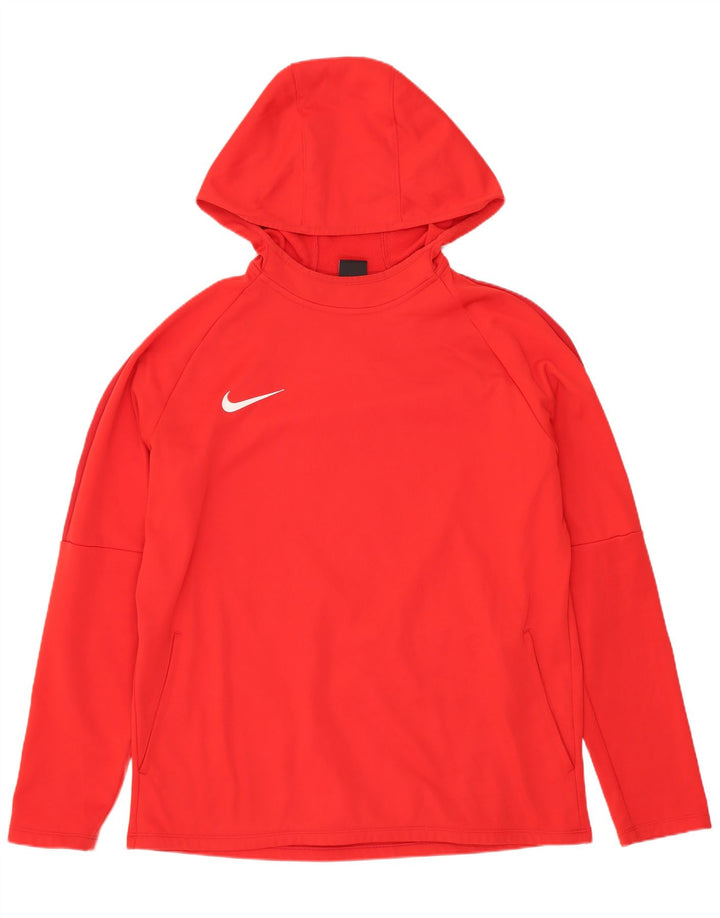 NIKE Masculino Dri Fit Graphic Hoodie Jumper Grande Poliéster Vermelho
