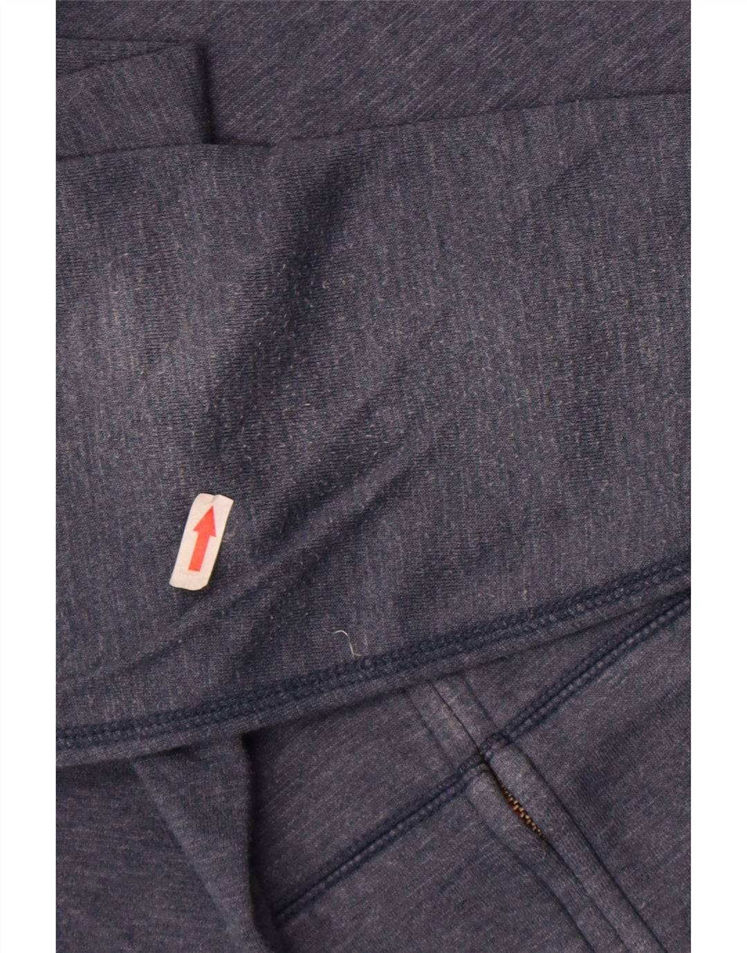 Suéter masculino com capuz e zíper Levi's pequeno algodão manchado azul marinho