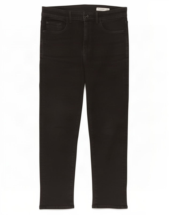 Jeans Marks & Spencer Feminino The Harper Cropped Reino Unido 12 Médio W30 L24 Preto