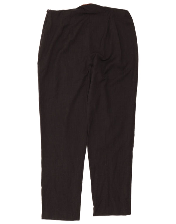 Calça feminina casual Brooks Brothers pequena EUA 12 grande W32 L26 preta
