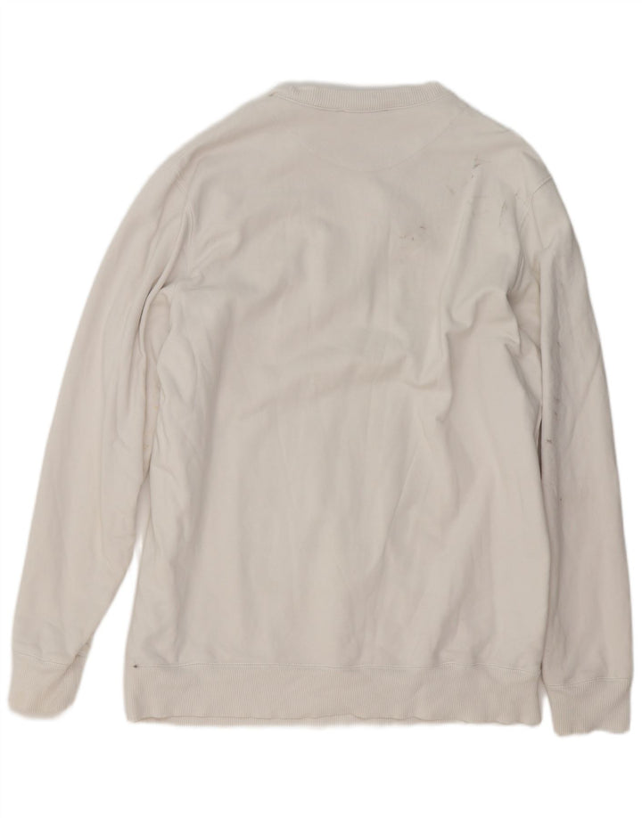 Diesel masculino gráfico moletom jumper XL algodão branco