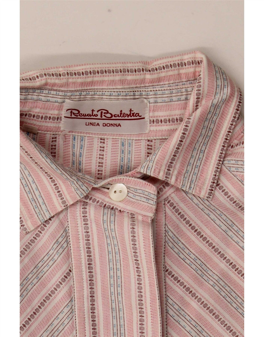 Camisa Renato Balestra Mulher IT 44 Médio Listrado Rosa